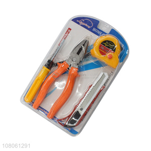 Hot selling utility hand tools set screwdrivers art knife tape measure