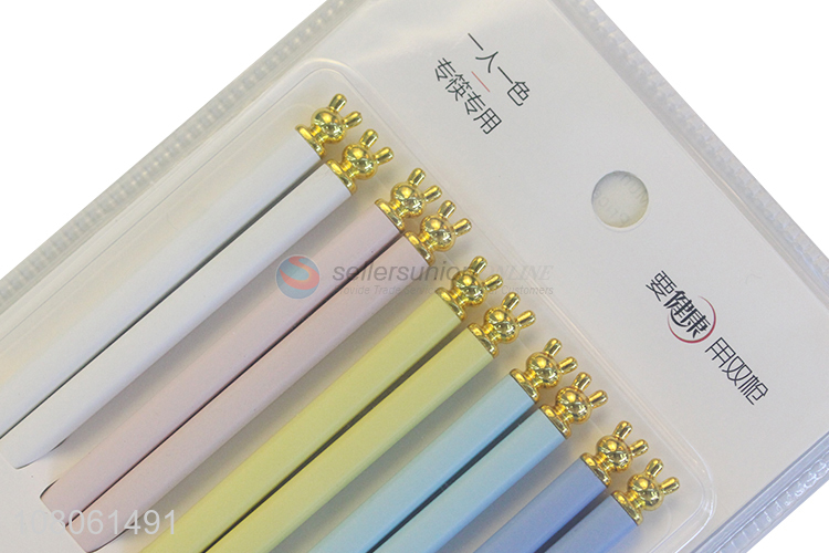 High Quality 5 Pairs Alloy Chopsticks Set