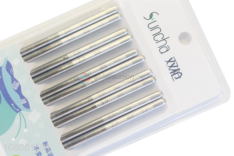 Custom 304 Stainless Steel Chopsticks Household Chopsticks