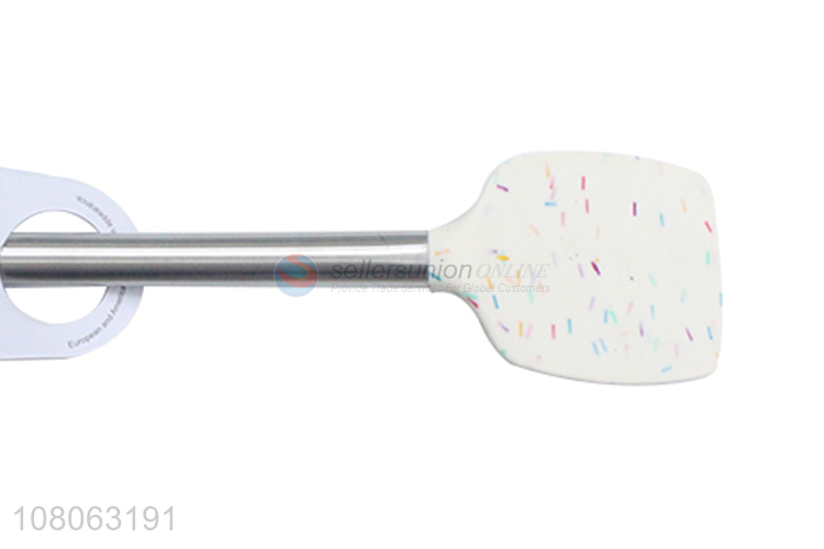 Wholesale durable silicone spatula with stainless steel handle