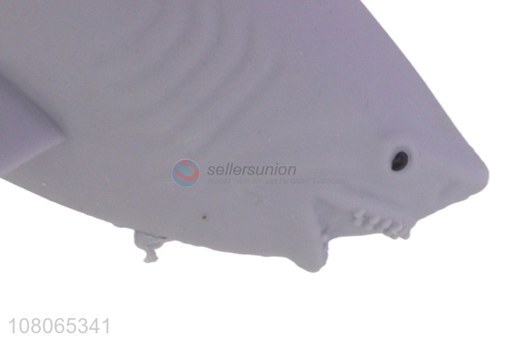 Hot selling grey shark animal toy children vent toy