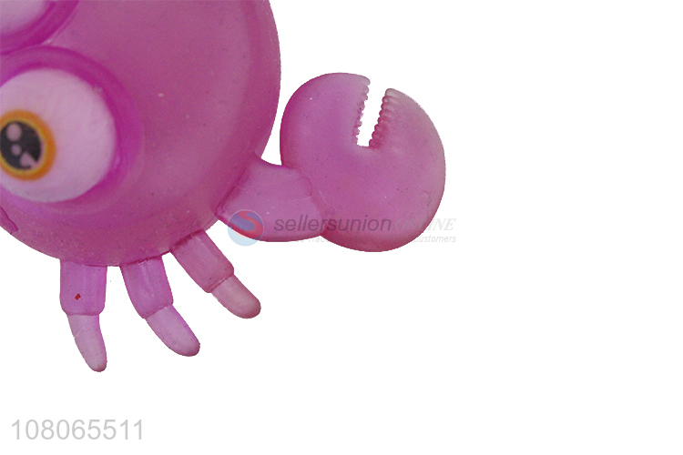 Yiwu wholesale pink crab toy creative children vent toy