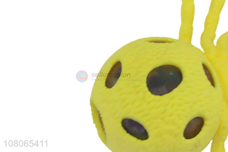 Best selling yellow spider tricky toy children vent toy