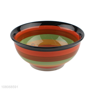 Good Sale Colorful Round Ceramic Bowls Rice Bowl