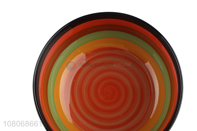 Best Price Colorful Round Ceramic Bowl Food Soup Bowl