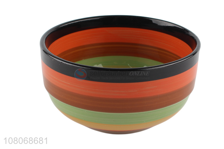 Fashion Colorful Ceramic Bowl Rice Bowl Round Bowl