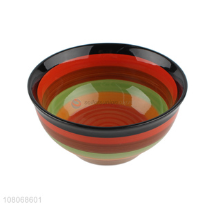 Factory Supplies Round Ceramic Bowl Small Rice Bowl
