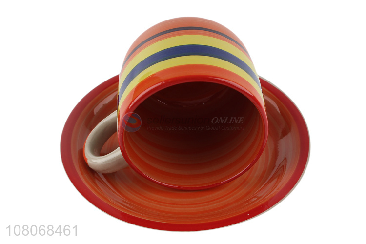 Good Quality Color Cup And Saucer Set Coffee Cup Set