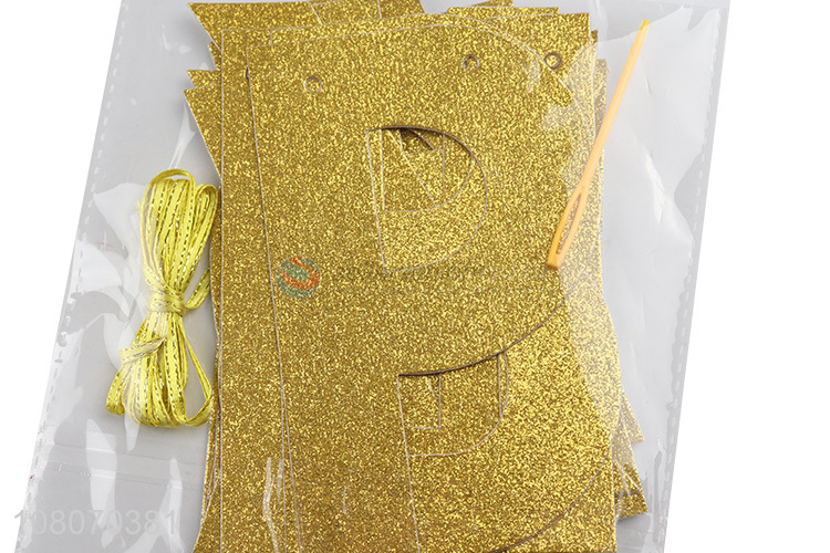Factory direct sale golden letters party background decoration