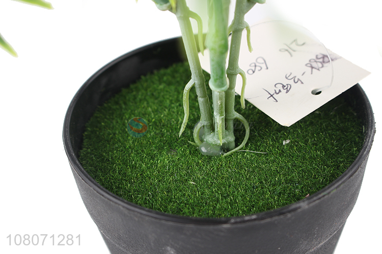 Wholesale green artificial plastic bonsai creative home ornaments