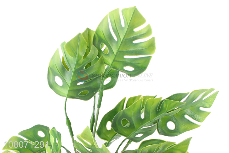 Hot sale artificial plastic green plants home store decoration