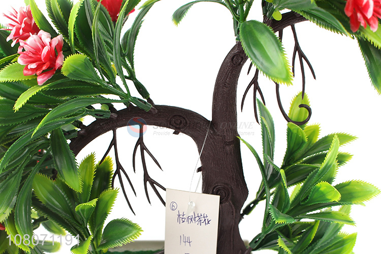 Hot sale plastic artificial flower home decoration ornaments