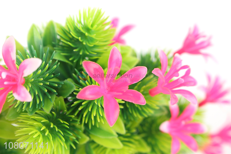Low price wholesale plastic artificial flower decoration bonsai