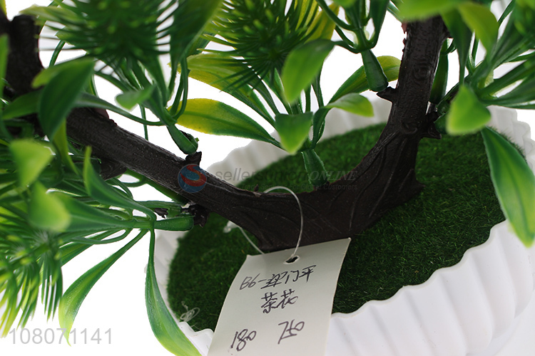 Low price wholesale plastic artificial flower decoration bonsai