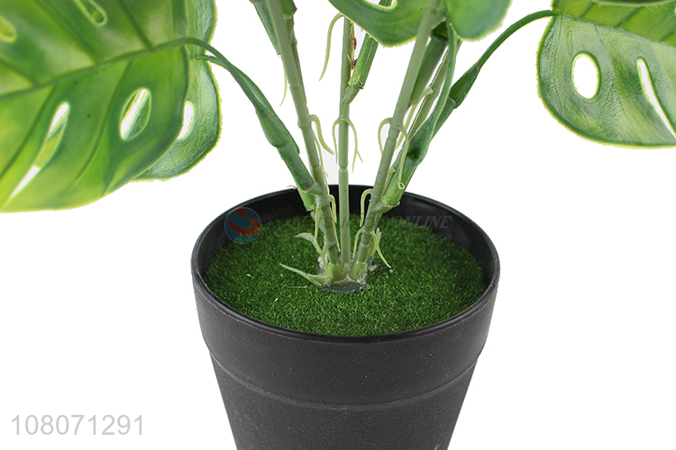 Hot sale artificial plastic green plants home store decoration