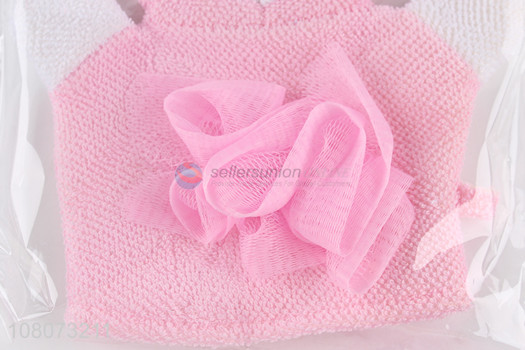 Yiwu wholesale pink cartoon rabbit bath gloves for children