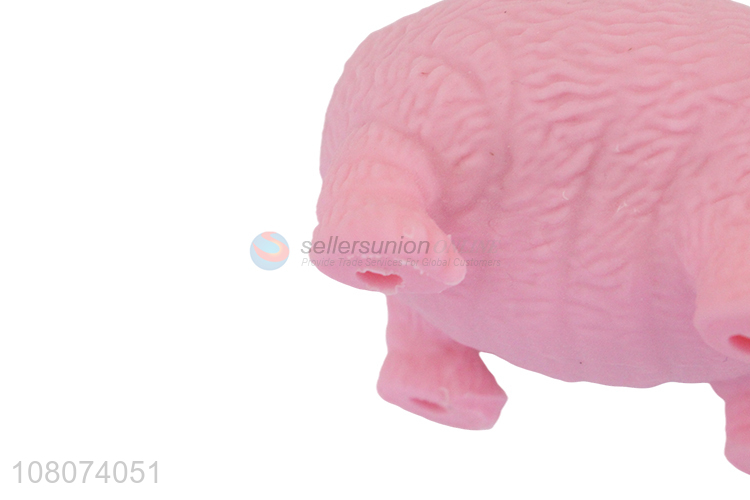 Good price pink dog toy cute children vent toy wholesale