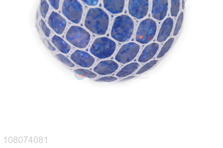 High quality blue decompression toy ball children pinch toy