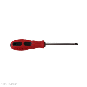 Factory price cheap plastic handle straight screwdriver