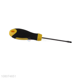China factory cheap plastic handle straight screwdriver