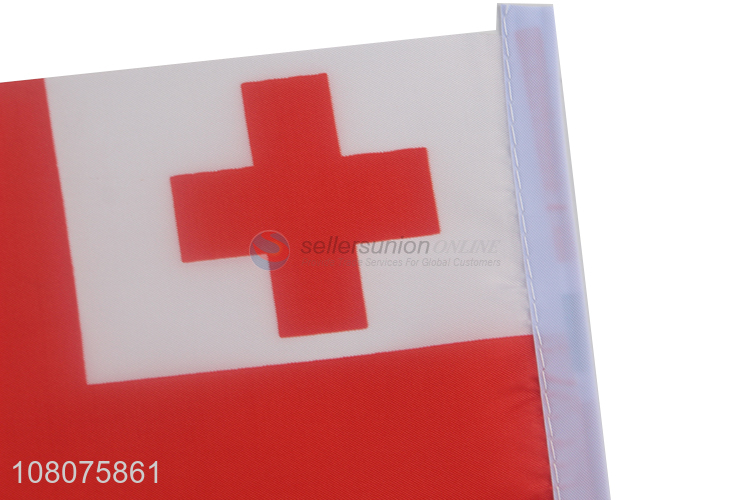 New products hand flag Tonga country flag for idoor decoration