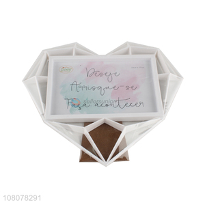 New Style Heart Shape Plastic Picture Frame Photo Frame