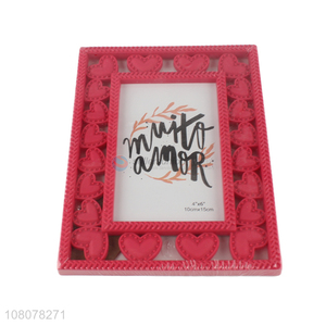Latest Rectangle Plastic Photo Frame With Back Stander
