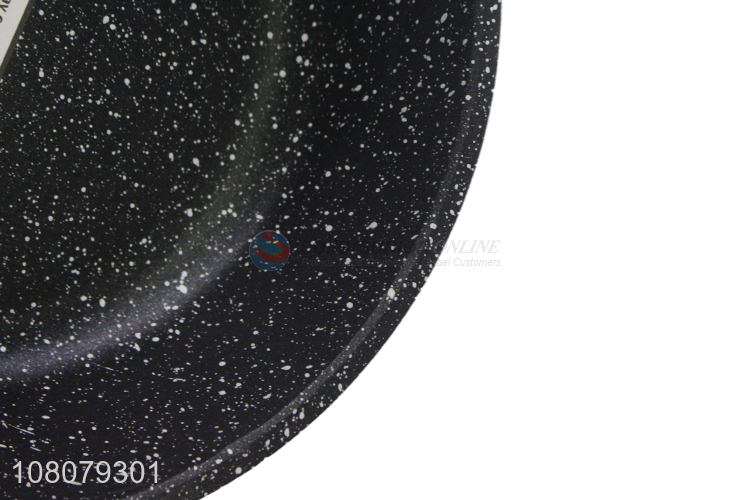 Good quality black large capacity non-stick pan for kitchen cooking