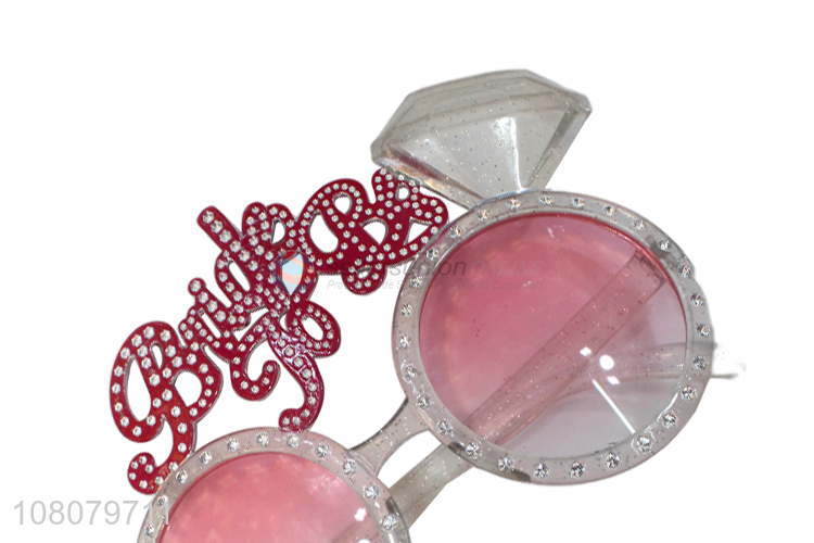Yiwu wholesale pink cute girls glasses for party decoration