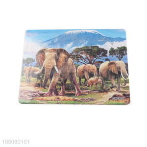 Factory direct sale elephant paper <em>puzzles</em> toys for children
