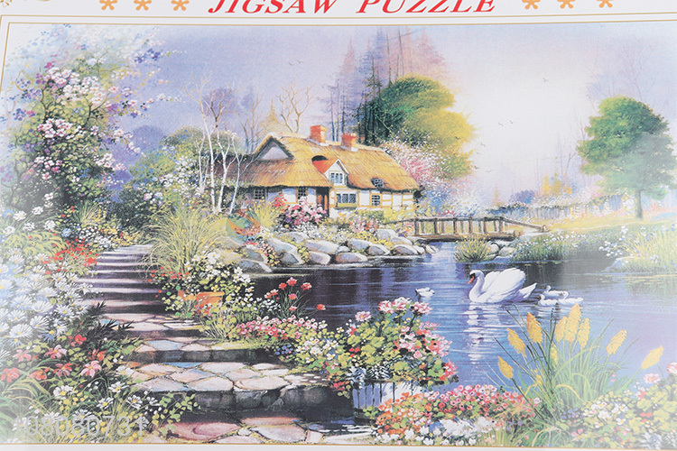 Yiwu wholesale creative paper landscape jigsaw puzzle for adult