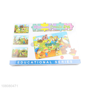 Hot selling cartoon educational jigsaw <em>puzzles</em> for children