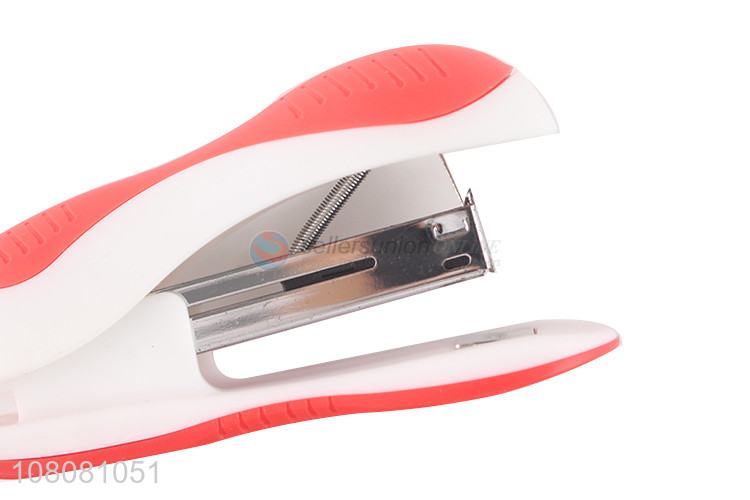 Hot sale office binding supplies colorful plastic metal desktop stapler