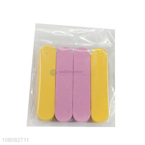 Best quality 4pieces durable nail manicure tools naile file