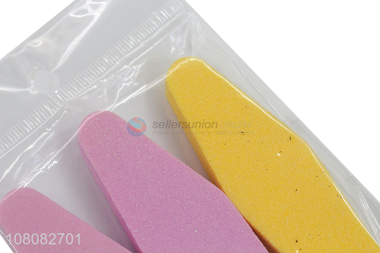 Yiwu factory 3pieces nail file tools manicure tools