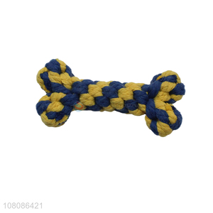Best selling soft tooth cleaning cotton rope chew toys