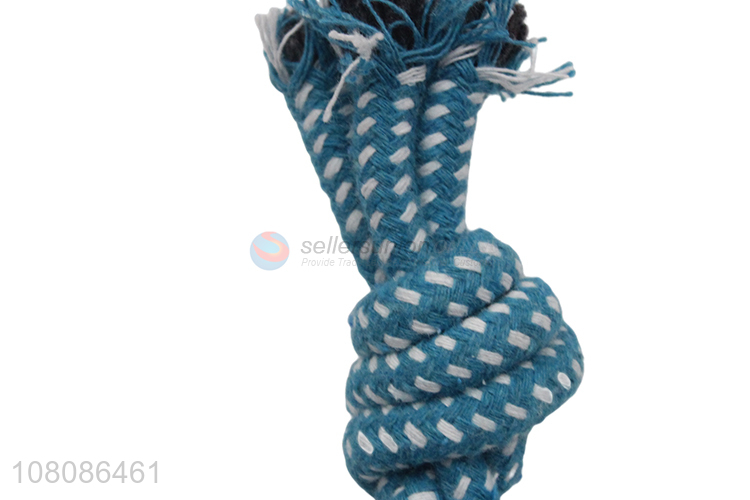 Yiwu factory blue cotton rope chew interactive toys for sale