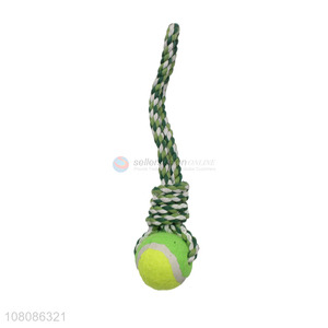 Factory price cotton rope chew toys dog toys with baseball