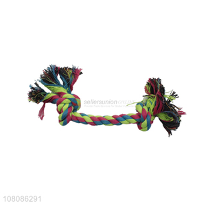 Hot products colourful cotton rope pets chew toys