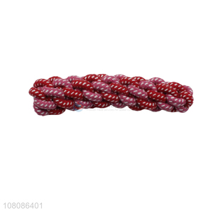 Good quality red cotton rope pets chew toys for training