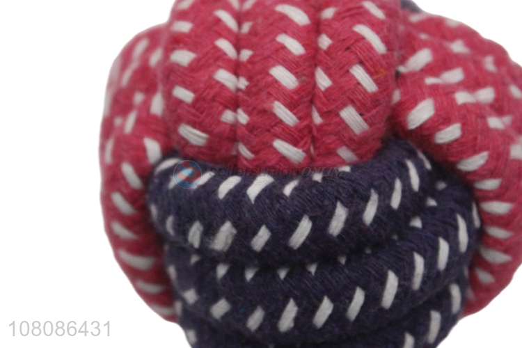 Good price cotton rope ball chew training toys wholesale