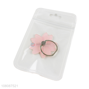 Factory supply acrylic flower phone ring kickstand wholesale