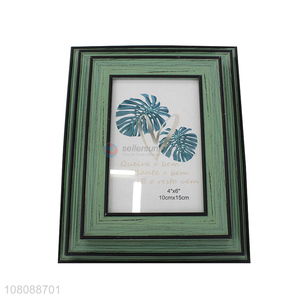 Hot Selling Rectangle Plastic Photo Frame With Back Stander