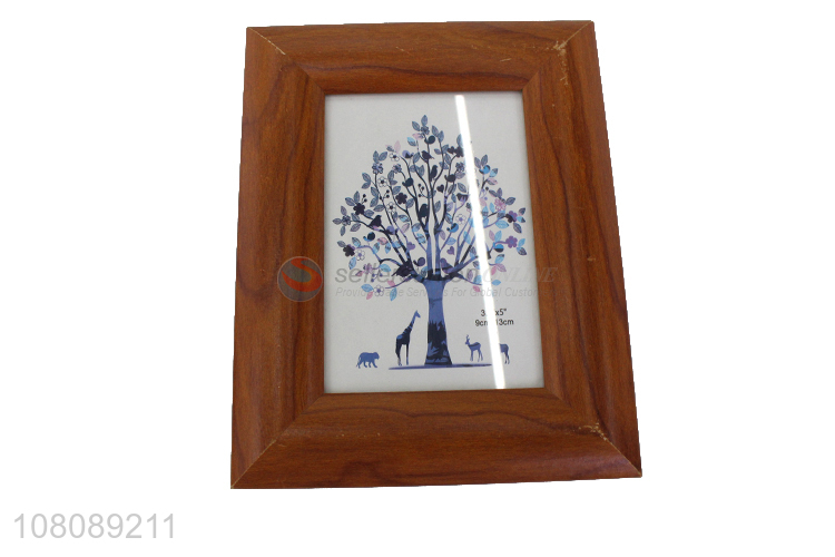 Custom Rectangle Wooden Photo Frame With Good Quality