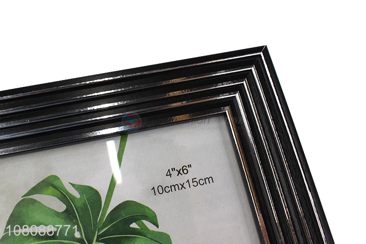 Best Selling Black Frame Plastic Photo Frame For Room Decoration