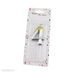 Yiwu direct sale birthday number candle cake decoration