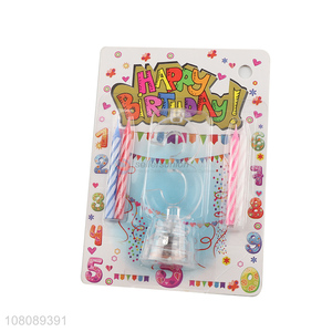 Good wholesale price multicolor birthday candles party decoration set