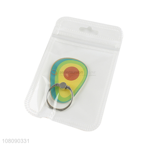 Yiwu supplier avocado acrylic finger ring cellphone holder