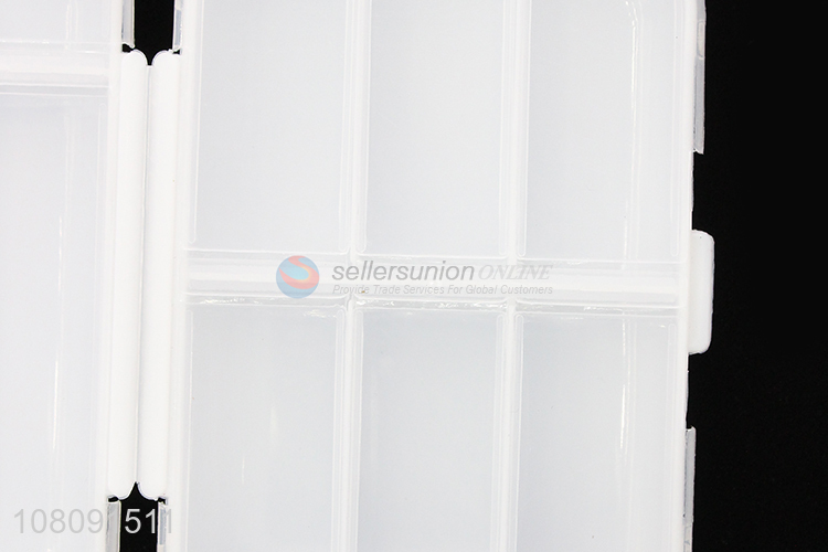 Yiwu wholesale plastic 8compartment pill storage case