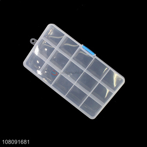 Hot selling plastic 15compartments pill case wholesale
